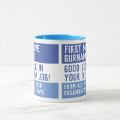 新しい仕事で頑張ろう –  マグカップ (中央)