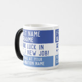 新しい仕事で頑張ろう – モーフィングマグカップ (正面左)
