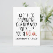 新しい仕事のおめでとう サンキューカード (スタンド正面)