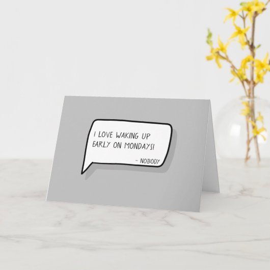 「新しい仕事のおめでとう」 |皮肉にも誰も言わなかった カード (黄色い花)