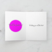 新しい仕事のお祝い シーズンカード (内部)