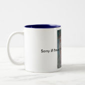 新しい仕事のマグ-様式と笑わせて下さい ツートーンマグカップ (左)