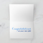 新しい仕事のユーモア カード (内部)