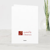 新しい仕事の挨拶状 カード (裏面)