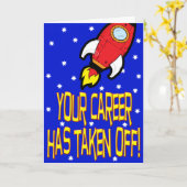 新しい仕事の挨拶状 カード (黄色い花)