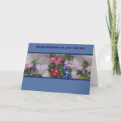 新しい仕事をおめでとうございます カード (正面)