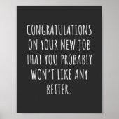 新しい仕事を頑張って ポスター (正面)