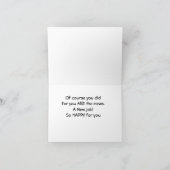 新しい仕事**おめでとう** カード (内部)