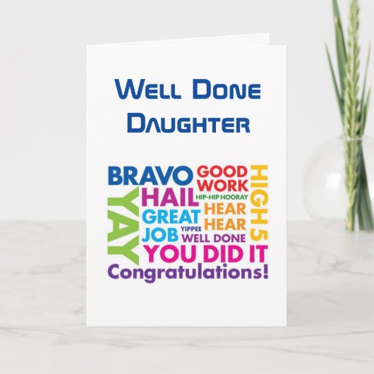 *新しい仕事*のお嬢様、おめでとうございます。 カード (正面)