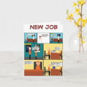 新しい仕事 カード (黄色い花)
