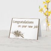 新しい仕事 カード (黄色い花)