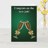 新しい仕事! カード (黄色い花)