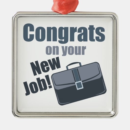 新しい仕事 メタルオーナメント (正面)