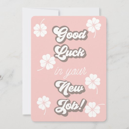 新しい仕事、新しい仕事、プロモーションギフト 招待状 (裏面)