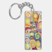 新しい仕事、新しい家、新しい態度?!! キーホルダー (正面左)