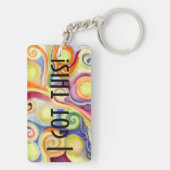 新しい仕事、新しい家、新しい態度?!! キーホルダー (裏面)