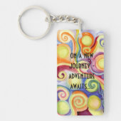 新しい仕事、新しい家、新しい態度?!! キーホルダー (正面)