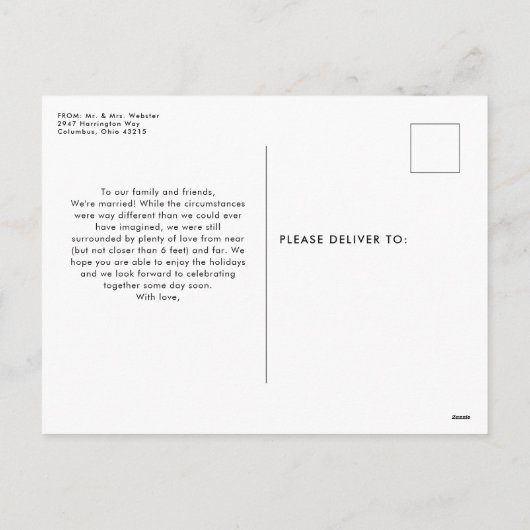 新しい休日の写真はがき シーズンポストカード (裏面)