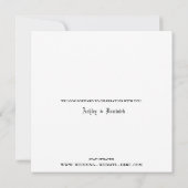 新しい会場ゴシッ結婚クの計画の変更 案内状 (裏面)