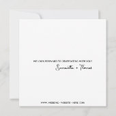 新しい会場結婚の計画の変更 案内状 (裏面)