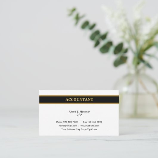新しい会計士CPA 名刺 (スタンド正面)
