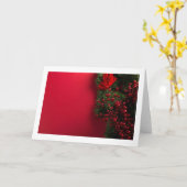 新しい伝統的なクリスマス カード (黄色い花)