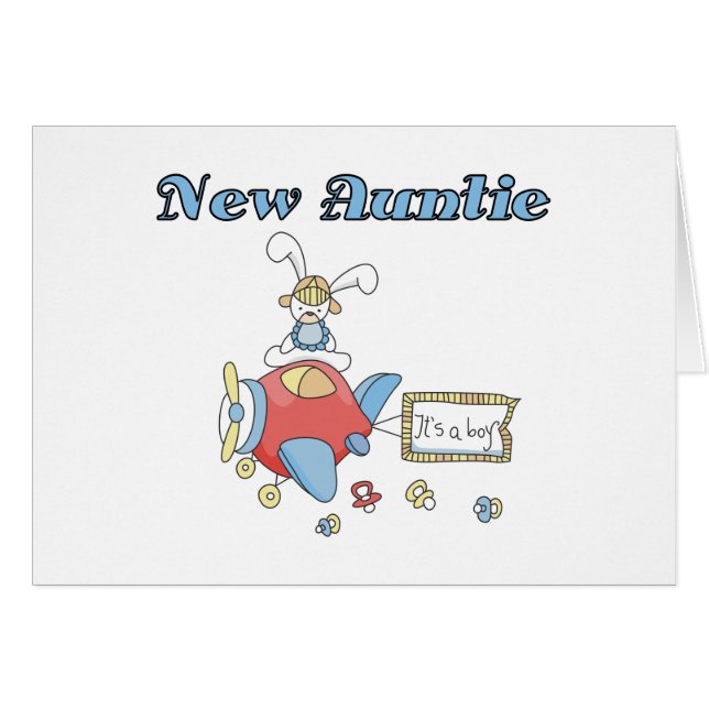 新しい伯母さん-飛行機のTシャツおよびギフト (正面横)