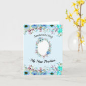 新しい位置を発表する自分の写真を追加 カード (黄色い花)