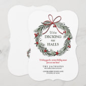 新しい住まいでホリデーシーズンを迎えるお知らせカード シーズンカード (正面/裏面)