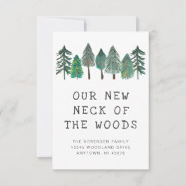 新しい住まいのファミリー写真 引っ越しのお知らせ 案内状