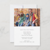 新しい住まいのファミリー写真 引っ越しのお知らせ 案内状 (裏面)