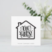 新しい住宅所有者おめでとう実在不動産 カード (スタンド正面)
