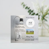 新しい住宅所有者の家はがきを開く カード (スタンド正面)