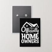 新しい住宅所有者は正式な住宅所有者おもしろい 缶バッジ (正面/裏面)