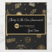 新しい住宅所有者への応援!ワイン/キャンドルラベル ワインラベル (シングルラベル)