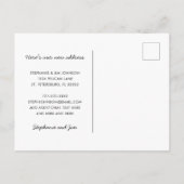 新しい住所かわいいペンギンフロリダのビーチ移動 案内ポストカード (裏面)