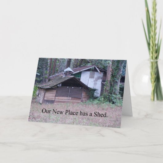 新しい住所が住所の変おもしろい更を取り消しました 案内状 (正面)