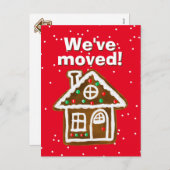 新しい住所にクリスマスのはがきを移しました シーズンポストカード (正面/裏面)