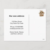 新しい住所にクリスマスのはがきを移しました シーズンポストカード (裏面)