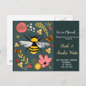 新しい住所に移動しました。住所の自然 案内ポストカード (正面/裏面)