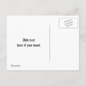 新しい住所に移動する古代の遺跡 案内ポストカード (裏面)