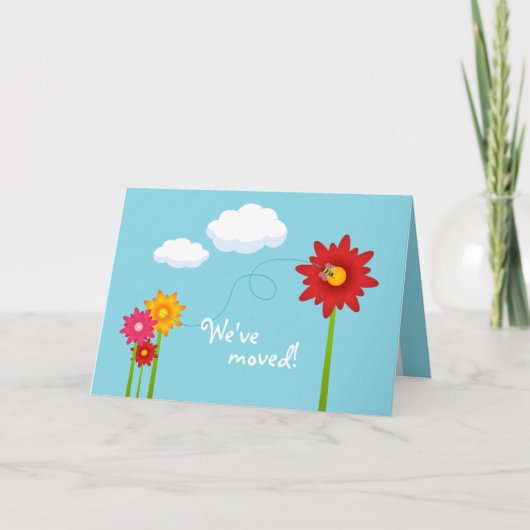 新しい住所のお知らせカード 案内状 (正面)