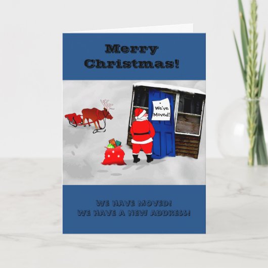 新しい住所のお知らせクリスマスカード シーズンカード (正面)