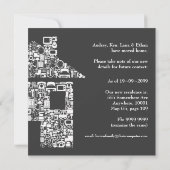 新しい住所のお知らせハウスホームアナウンスメント 案内状 (裏面)