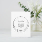 新しい住所のお知らせ| ボヘミアンスタイルのジオメトリック引越し通知 ポストカード (スタンド正面)