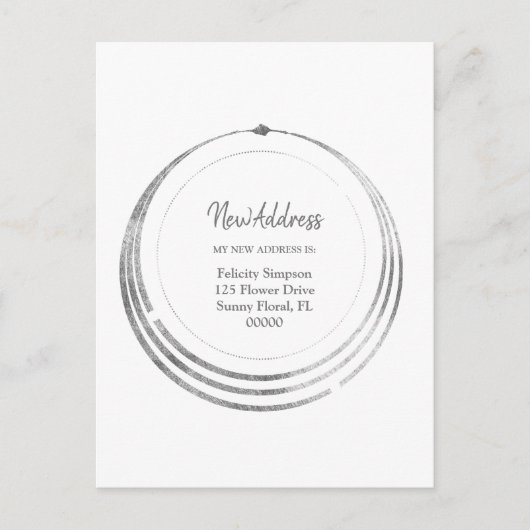 新しい住所のお知らせ| ボヘミアンスタイルのジオメトリック引越し通知 ポストカード (正面)