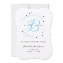 新しい住所のお知らせ モノグラム