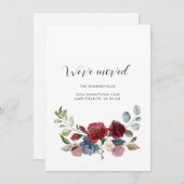 新しい住所のお知らせ 花の移転アナウンスメント (正面/裏面)