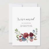 新しい住所のお知らせ 花の移転アナウンスメント (正面)