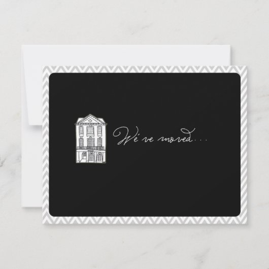 新しい住所のお知らせ// Chevron High Road 案内状 (正面)